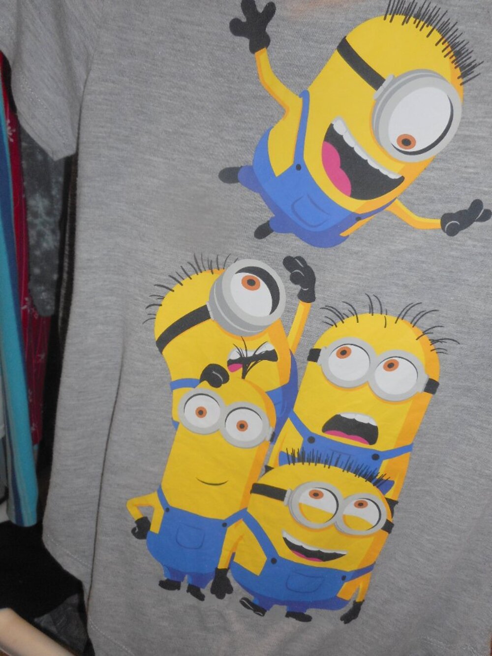 MINIONS - I THINK THIS IS WOMEN'S size XS top, HI/LO, ROUNDED HEM